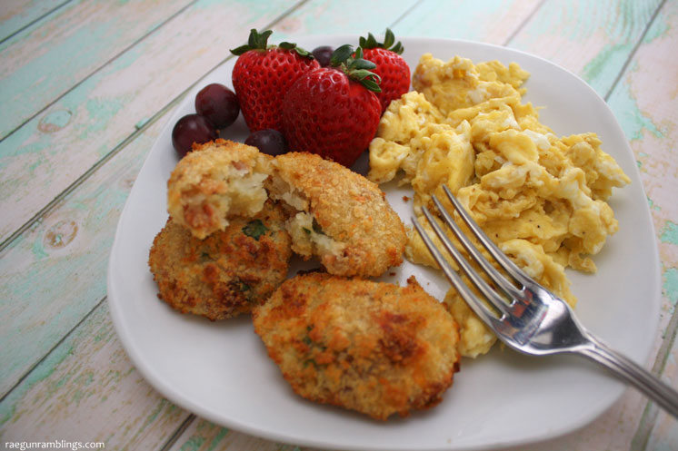 One of our new favorite brunch recipes. Bacon and cheese potato croquettes