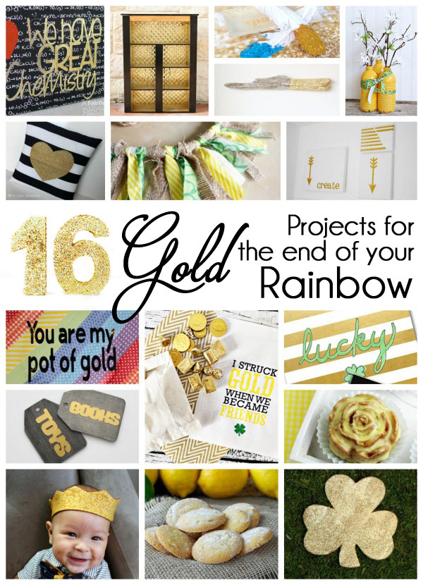 great gold diy projects for st. patrick's day and all year