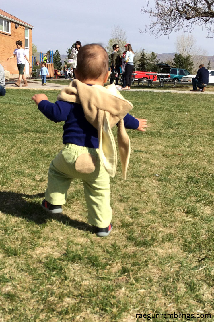 Sweetest bunny costume and only takes 1 hour to sew. Fun for Easter, Halloween or just a cute hat during colder months.