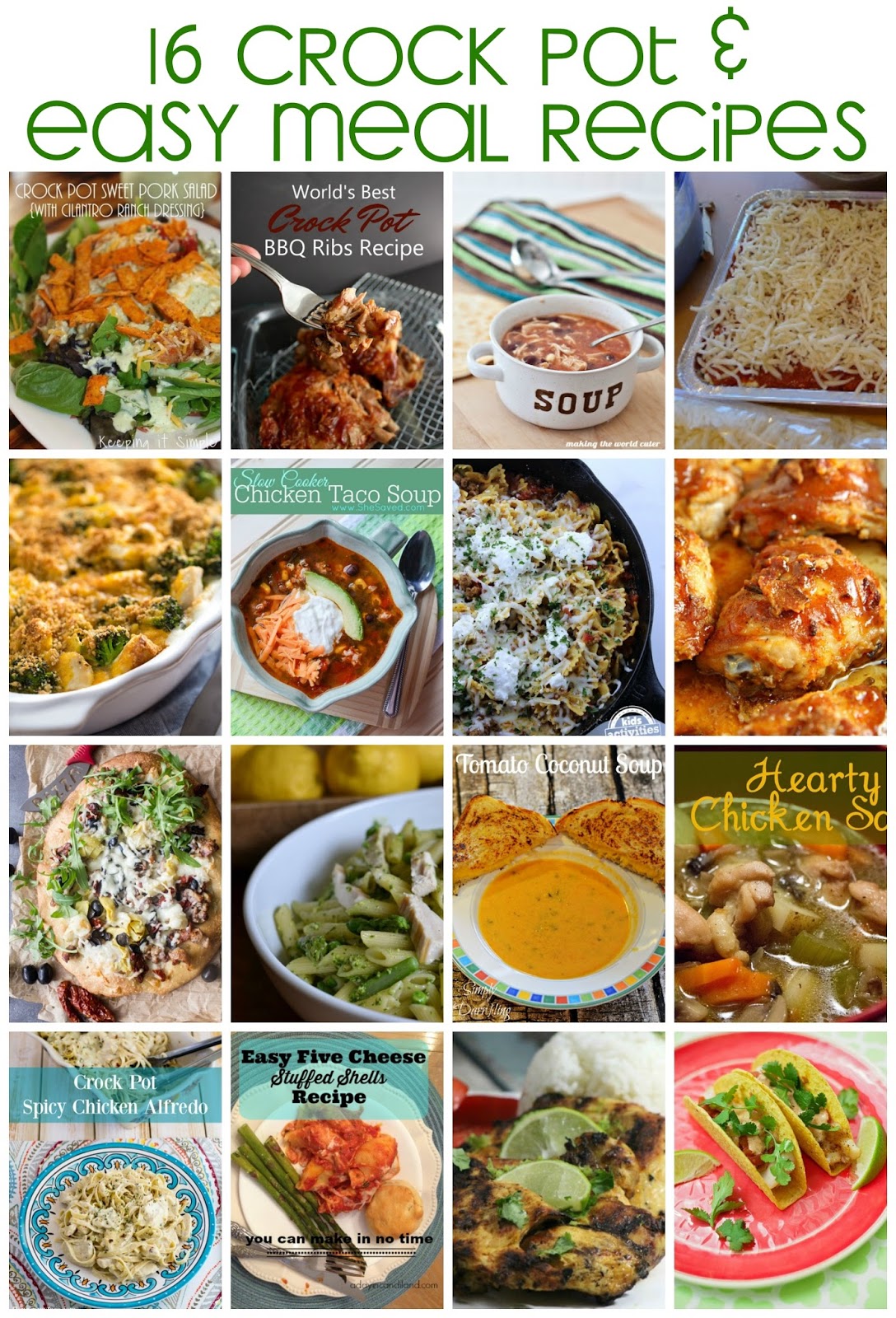 16 Crock Pot and Easy Recipes - Rae Gun Ramblings