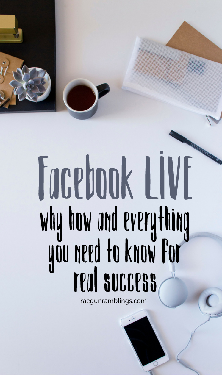How to do facebook live. Great tutorial for bloggers with lots of helpful advice.