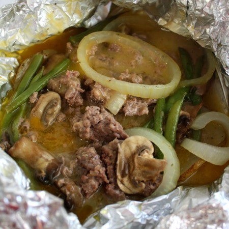 My favorite version of the classic foil packet hobo dinners. Recipe is easy and so yummy