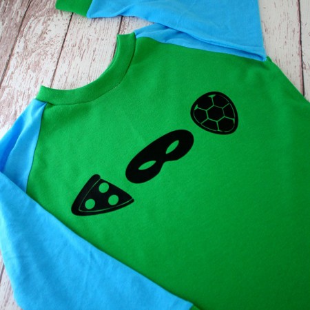 fun and easy TMNT shirt tutorial. Cute DIY teenage mutant ninja turtle shirt