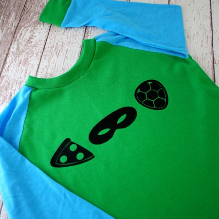 step by step instructions for a DIY TMNT shirt