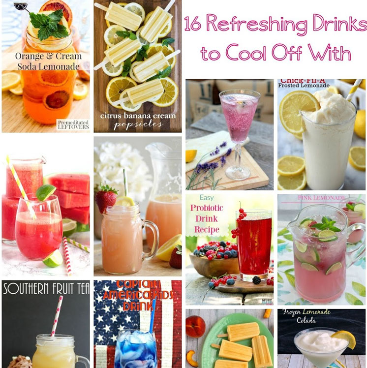16 refreshing drink recipes to cool off with this Summer