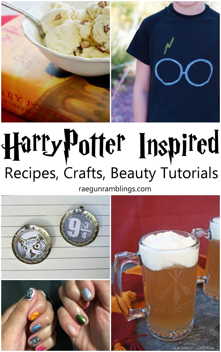 So many awesome Harry Potter Inspired Recipes Crafts and even Beauty Tutorials