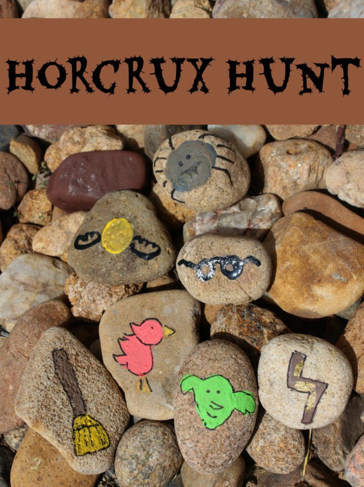 Super cute kid activity and boredom buster. Harry Potter inspired Horcrux Hunt