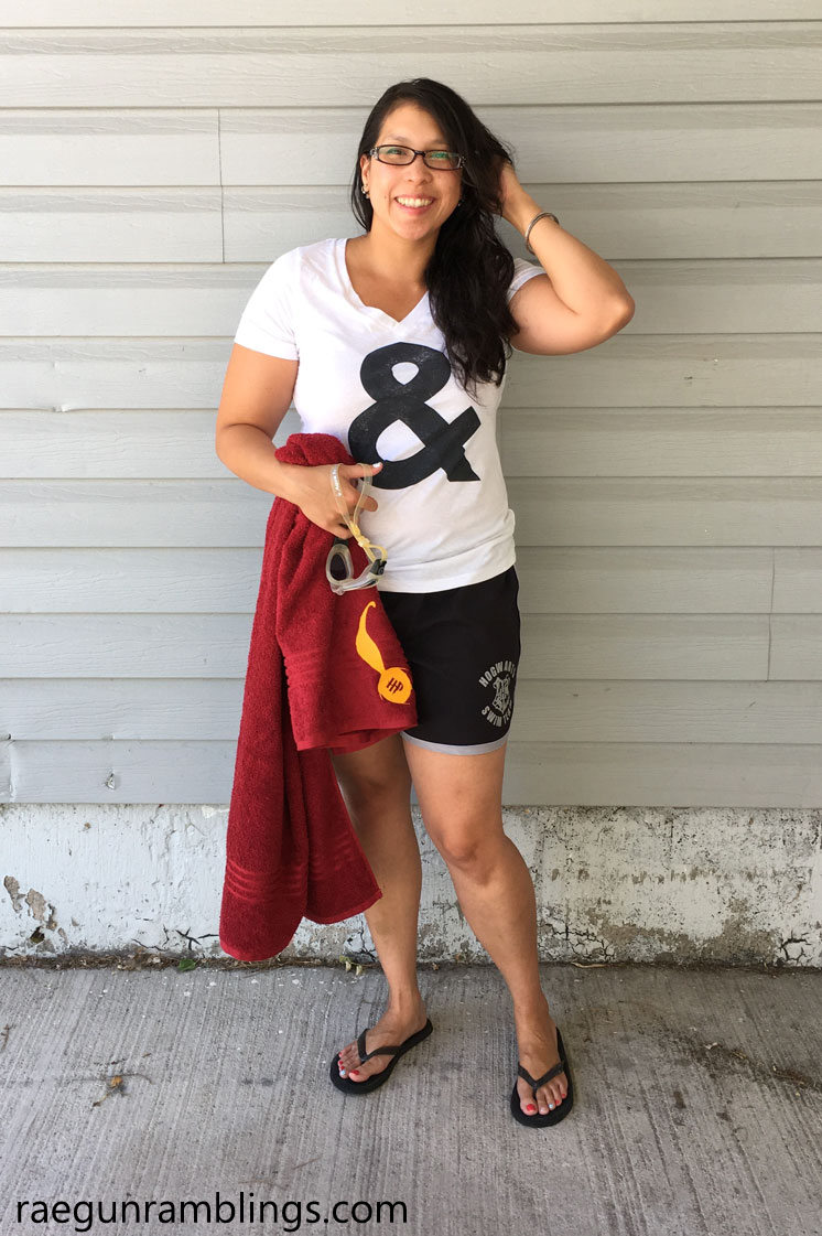 Harry Potter board shorts and towel. And other DIY potter fashion
