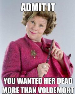 lies voldemort umbridge hermione raegunramblings humortrain
