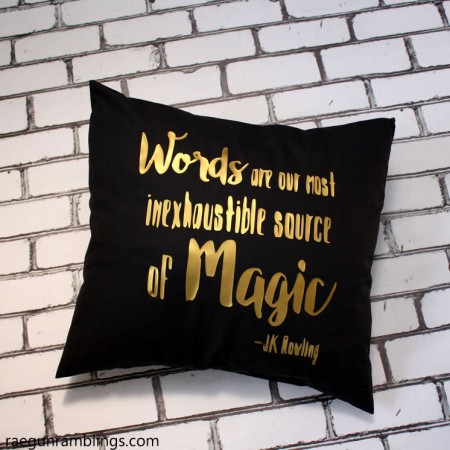 Quote pillows. Words are our most inexhaustible source of magic pillow tutorial