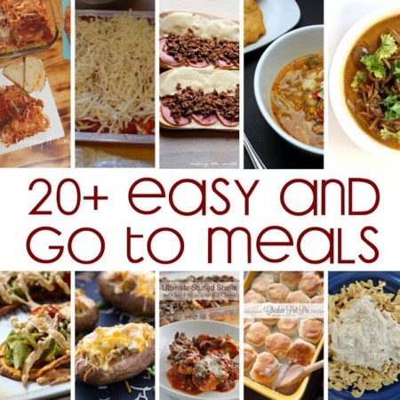20+ Easy Go To Meals perfect for meal planning