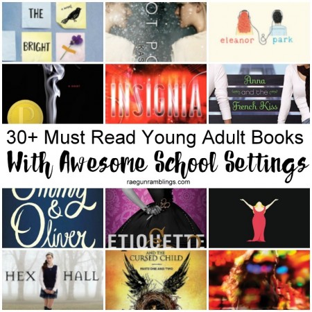 Books with School settings. Fun back to school young adult reading list.