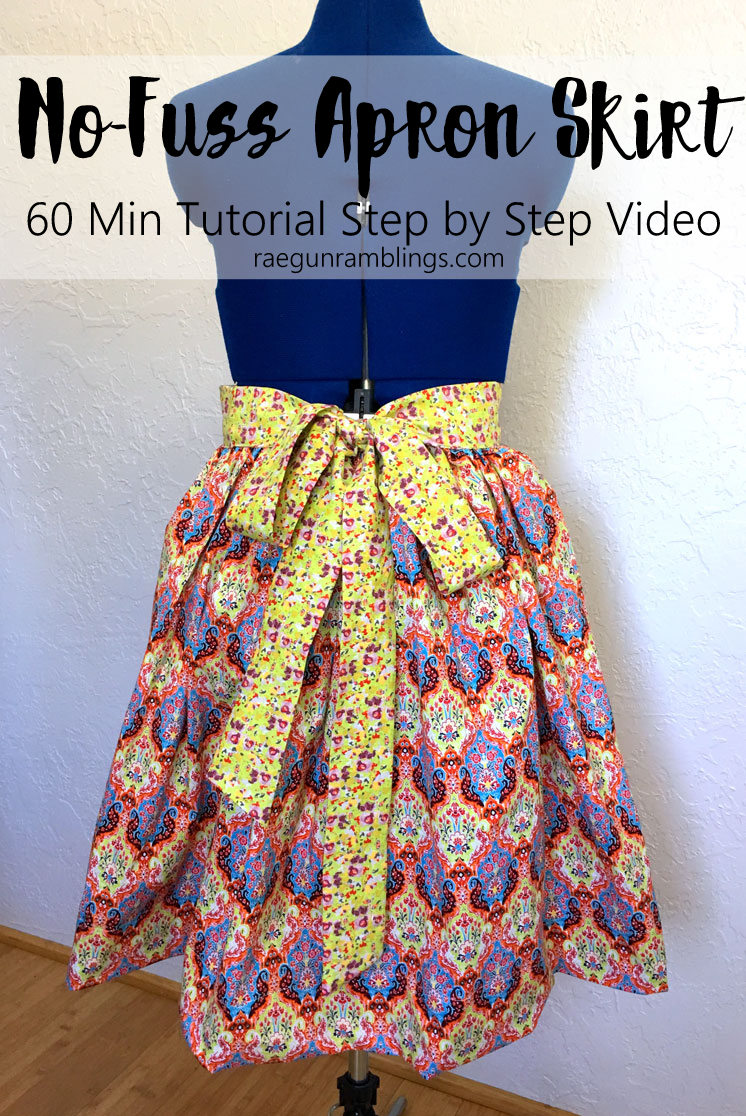 60 Minute No-Fuss Apron Skirt Tutorial - Rae Gun Ramblings