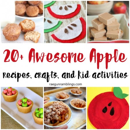 Tons of great Apple crafts, recipes, and kid activiites