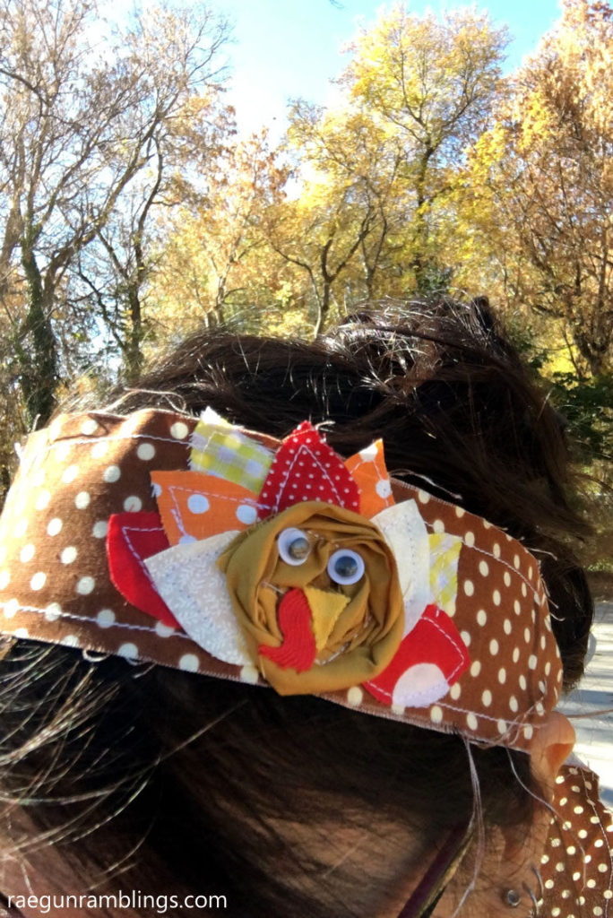 15 Minute Fabric Turkey Headband Tutorial Rae Gun Ramblings