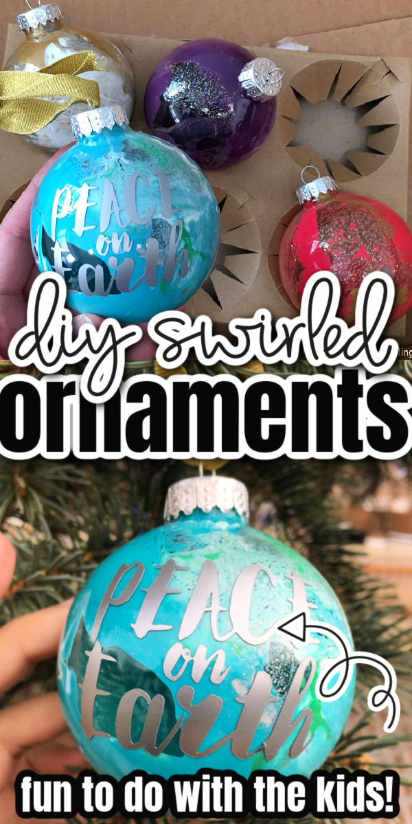 glass swirled ornaments