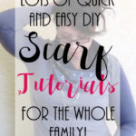 DIY Scarf tutorials for the whole family. Lots free sewing patterns for cowls, scars and other neck warmers.