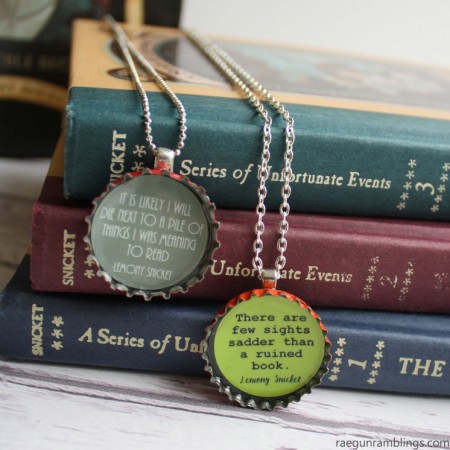awesome lemony snicket necklace tutorials