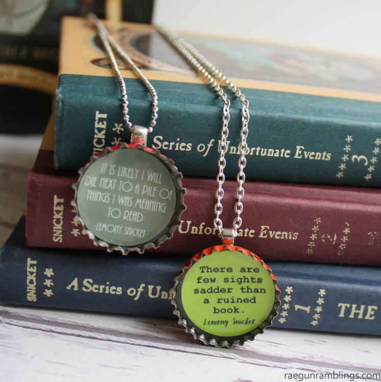 awesome lemony snicket necklace tutorials