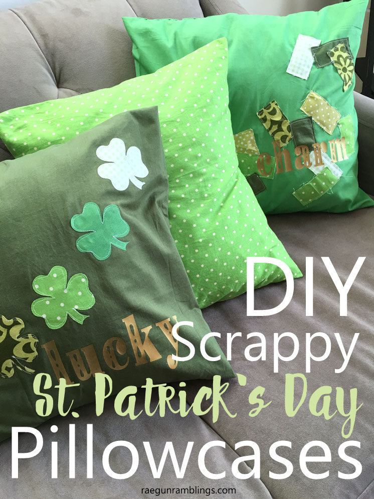 quick st. patrick's day pillowcase sewing tutorial