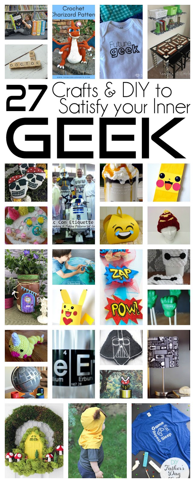 So many great Geek crafts and DIY tutorials