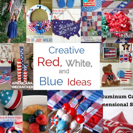 fabulous collection of DIY red white blue patriotic crafts recipes