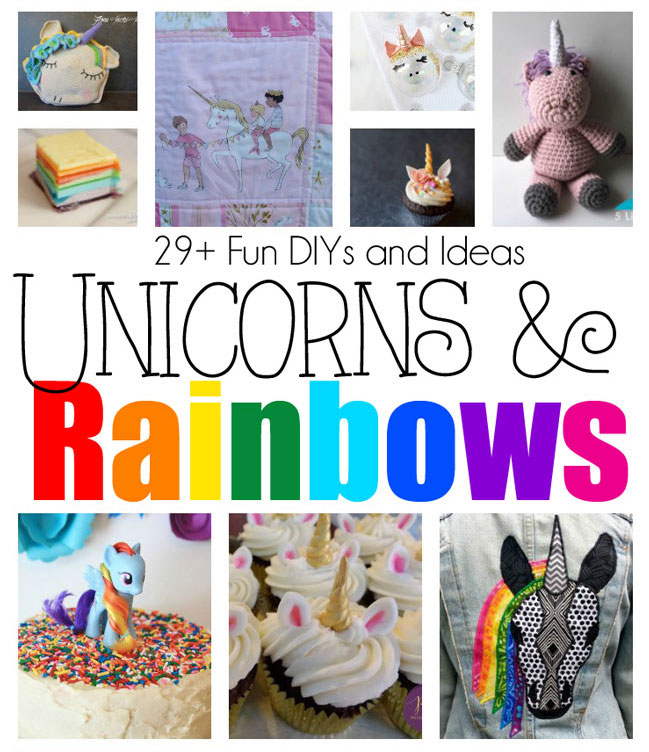 DIY unicorns and rainbow crafts