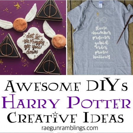 Amazing DIY goldne snitch cookies and DIY harry potter book list SVG