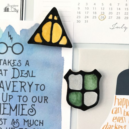 DIY Harry Potter Black Glue Magnets