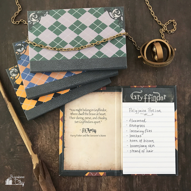 DIY Harry PotterNotepads BugabooCity