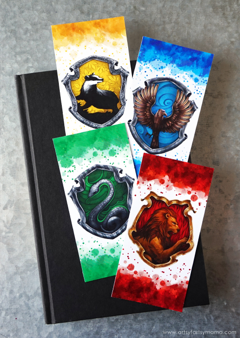 Printable Harry Potter Hogwarts-Dwelling-Bookmarks - Rae Gun image about Harry Potter Printable Bookmarks named Printable Harry Potter Hogwarts-Household-Bookmarks - Rae Gun