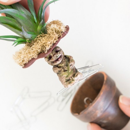 DIY Mandrake-Paper-Clip-Holder-great Harry Potter craft tutorial fun gift idea