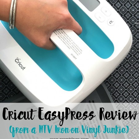 Great information about the cricut easy press and how it compares to traditional heat press machines for HTV Iron-on Vinyl DIY crafts.