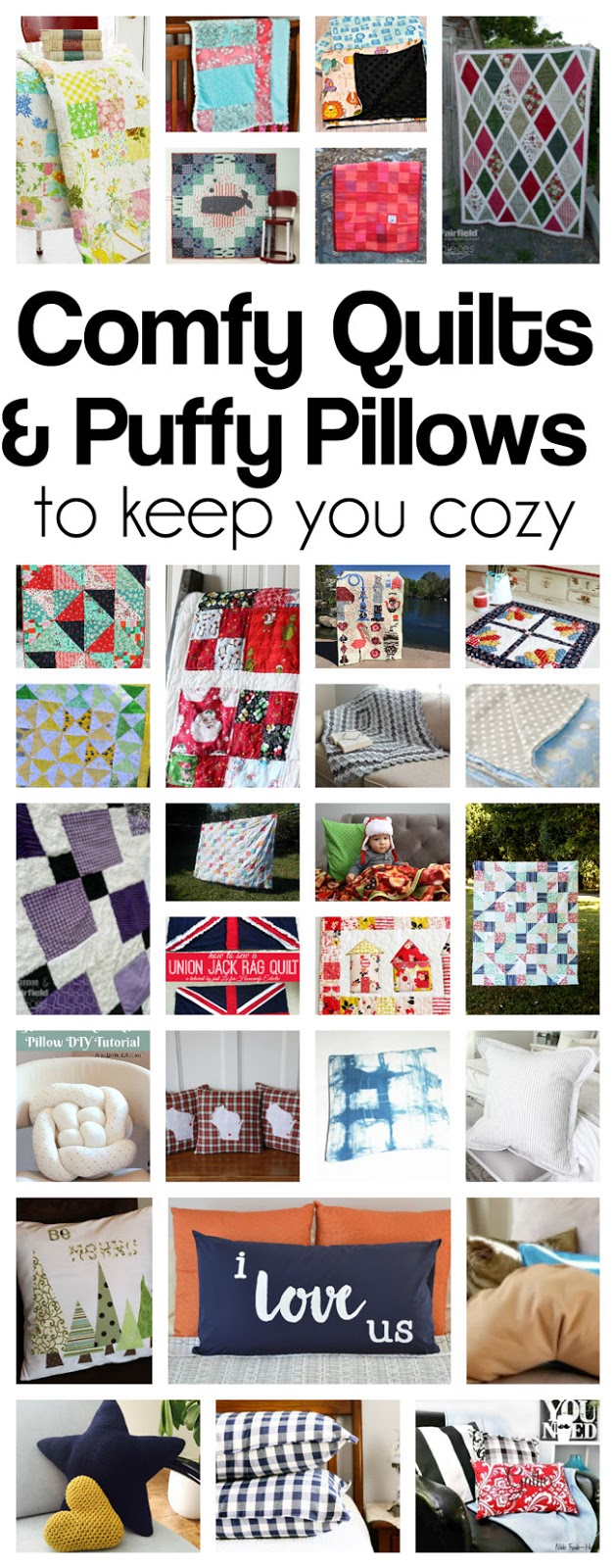 DIY Quilts-and-Pillows sewing tutorials