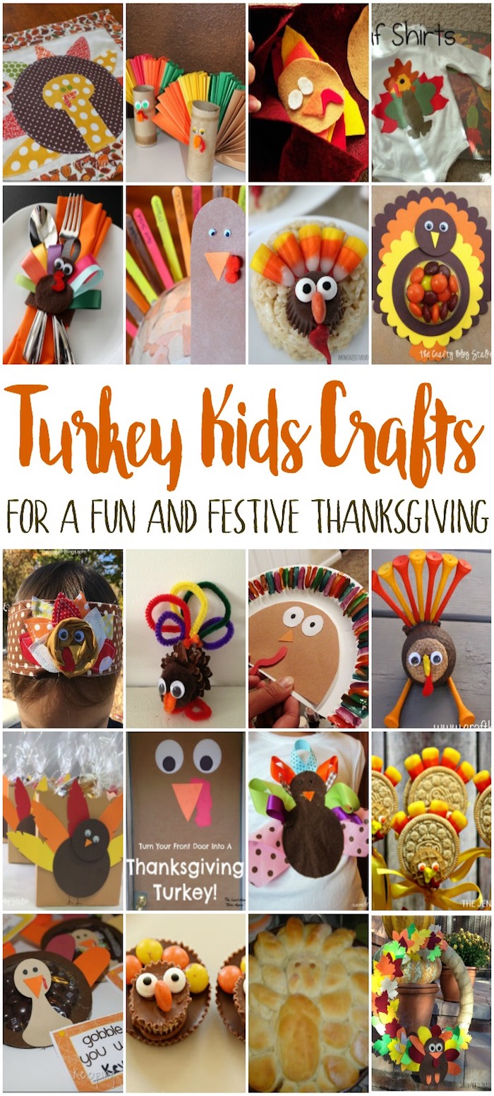 quick and easy turkey kids crafts perfect for thanksgiving