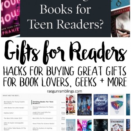 awesome tips for buying gifts for readers and geeks. books and non-book present tricks and ideas copy
