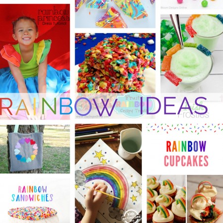 Rainbow crafts recipes and parties