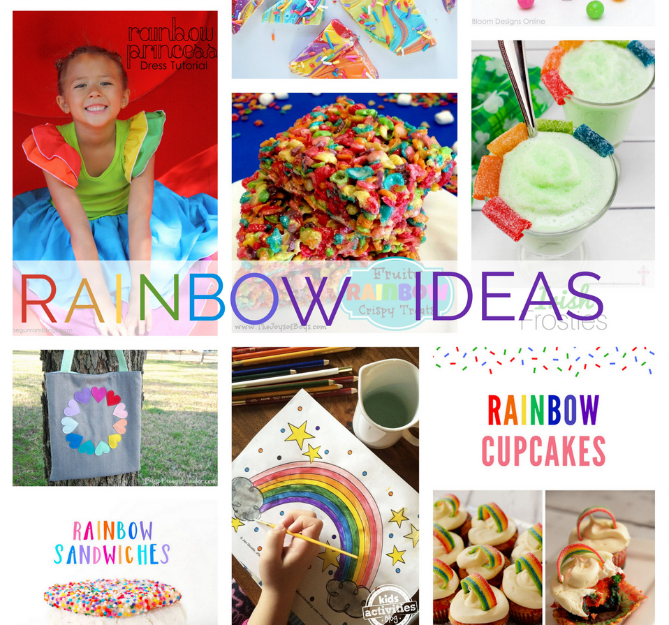 Rainbow crafts recipes and parties