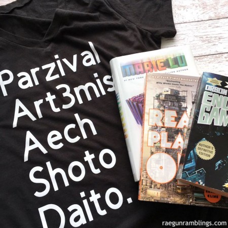 diy ready player one characters shirt and must read books for fans