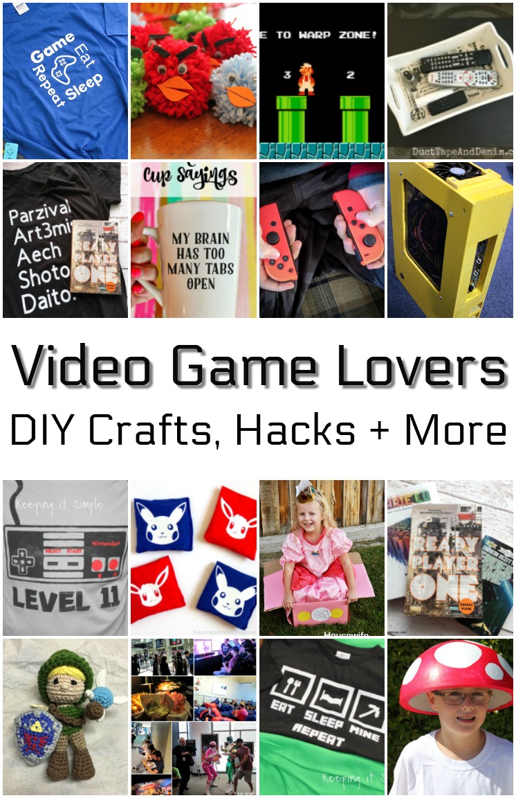 DIY crafts books and gift ideas for video game lovers