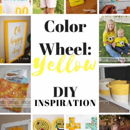 Color-Wheel-Yellow-DIY-Inspiration Yellow projects and party ideas