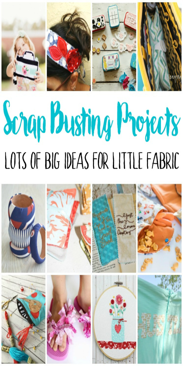 Tons of awesome DIY projects for using scraps of fabric. Great gift ideas and beginner sewing scrap buster projects.