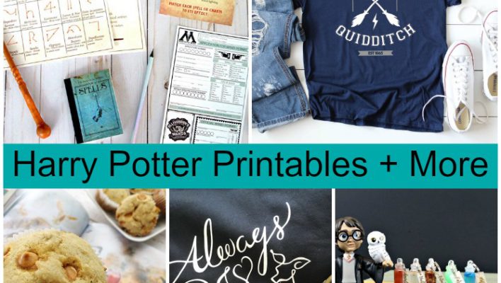 Harry Potter Shirts, Wand Printable and Butterbeer Muffins