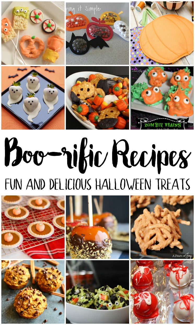 Boo-rific recipes. Fun and delicious halloween treats and party food