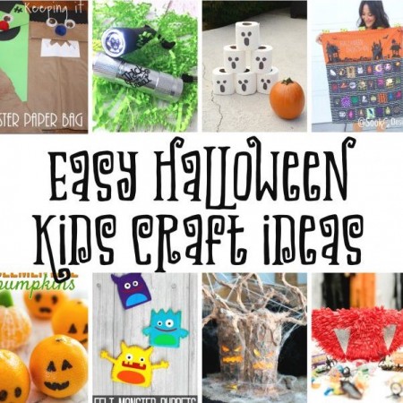 Easy Halloween Kids Crafts and halloween class party ideas and tutorials