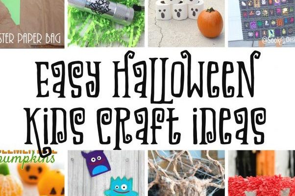 Halloween Kids Crafts and Block Party