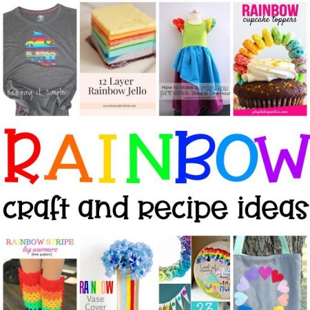 DIY rainbow crafts recipes and party ideas