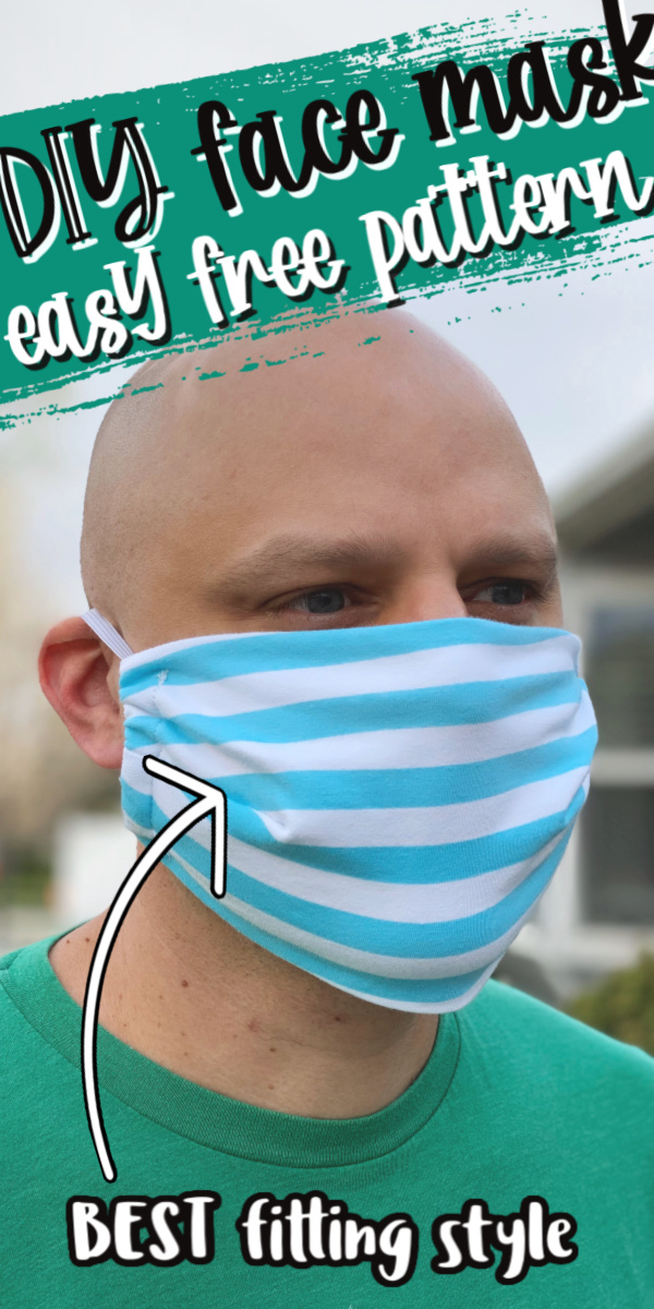 homemade cloth face mask great fit and super easy to sew