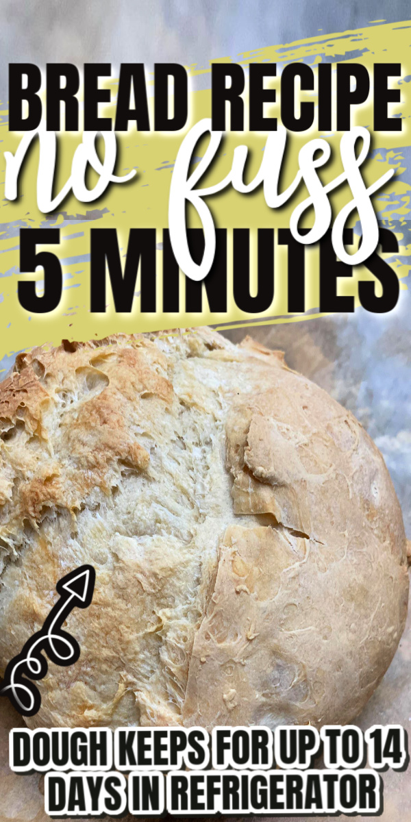 Hands down the best and easiest no-knead bread dough recipe. Keeps in the fridge up to 2 weeks.