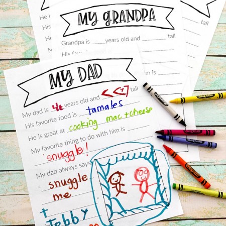 Father's day printables for dad and grandpa and uncle